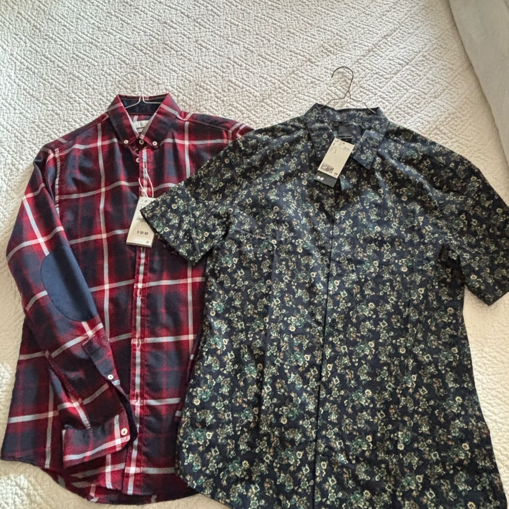 Zara Men’s 2 Dress Shirts - Slim Fit Shirt
